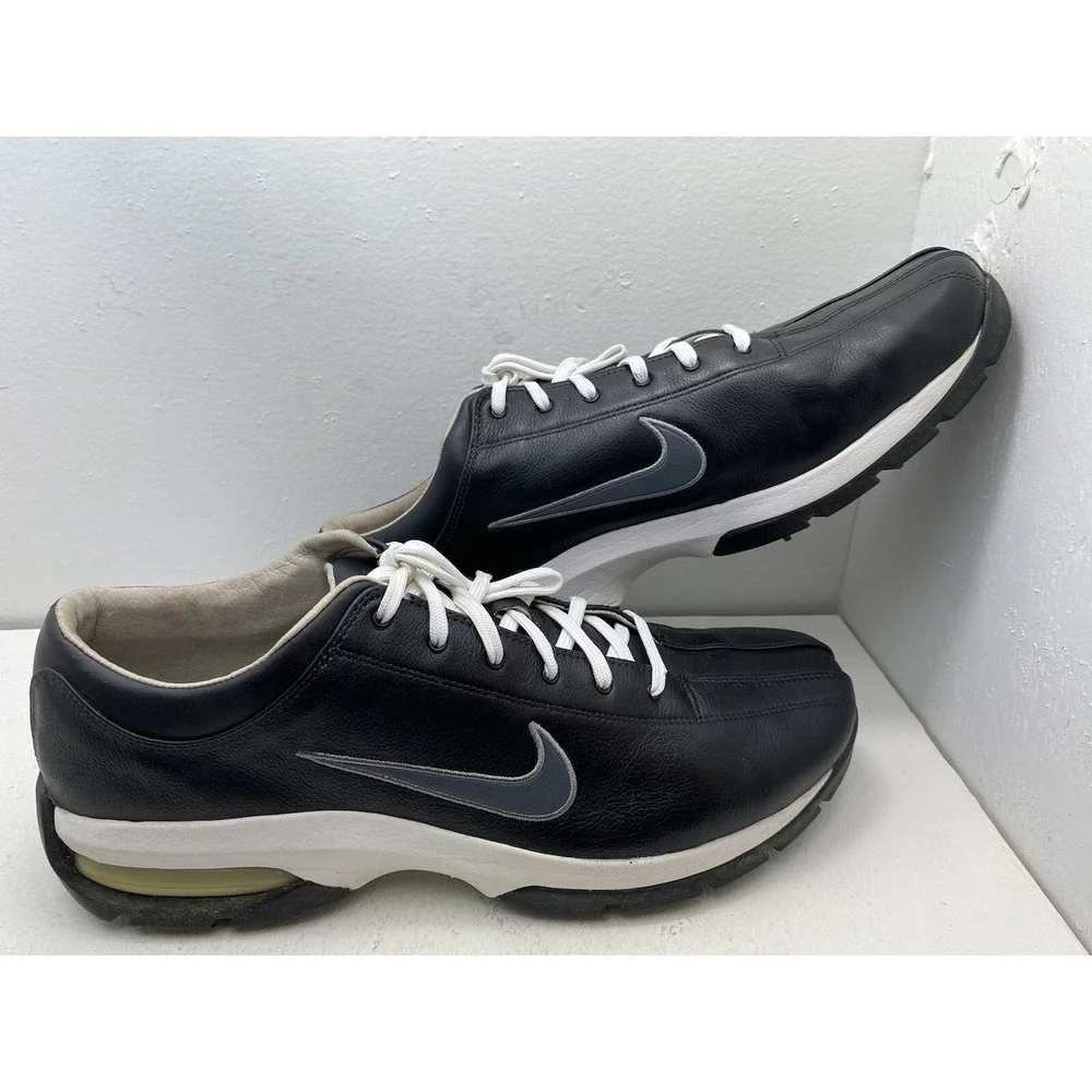 Nike Golf SP-5 Mens Sport Performance Black White Golf Shoes 10.5 307414